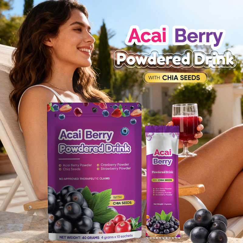 2026 ผง Acai Berry รูปแบบใหม่ ผง Chia Seed Berry TK Anthocyanin ผงผักผลไม้202607