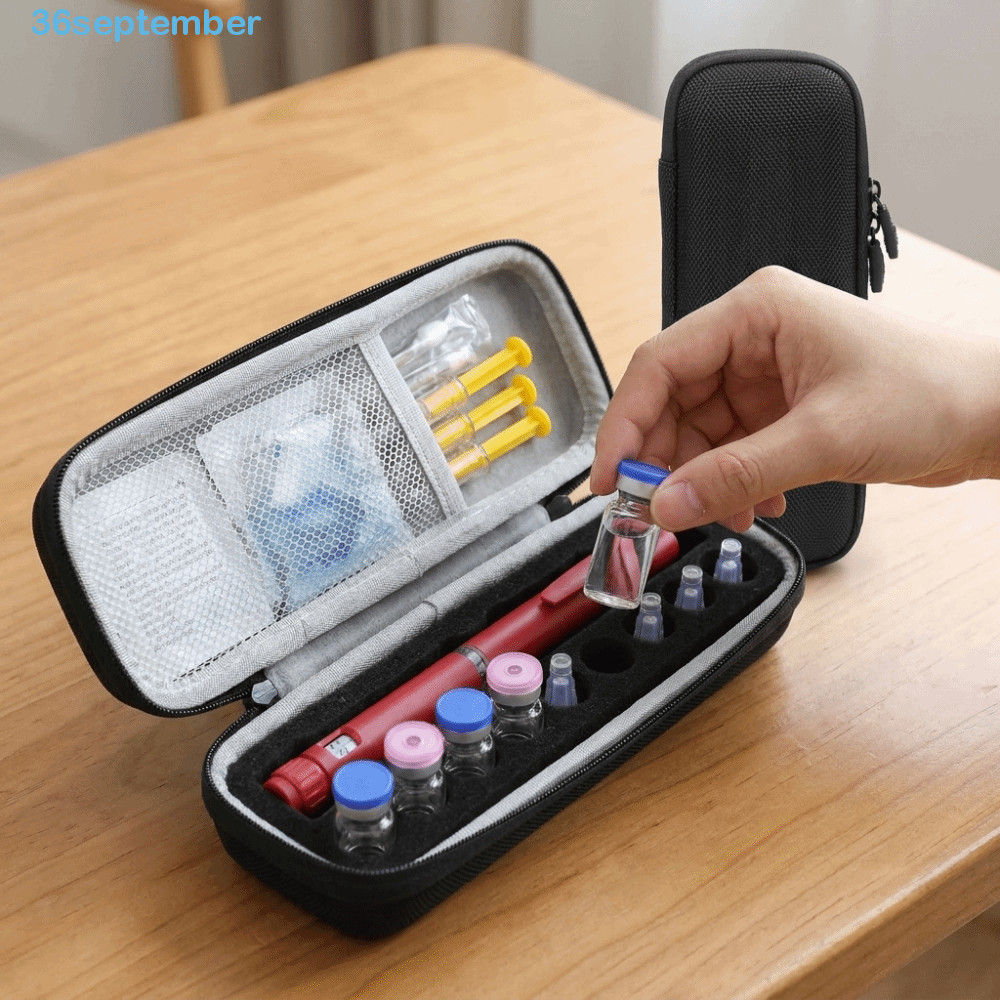 SEPTEMBER Vial Storage Case, 3ML 9 Slots Vial Protector, Practical Dust-proof Wear-proof Shocking Es