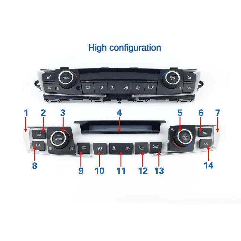Ly สําหรับ BMW 3 Series F20 F30 F35 316 318 320 328 แผงเครื่องปรับอากาศลูกบิดเปิด/ปิดกุญแจ 1 ชิ้น
