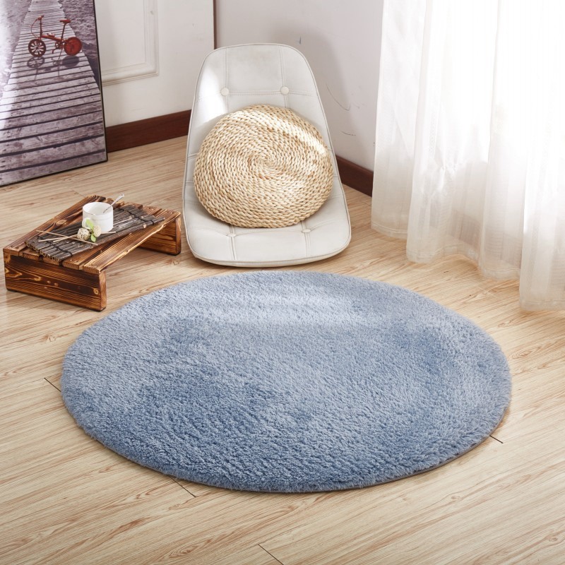 Round Carpets Pure Color Bedside Carpets Area Rugs