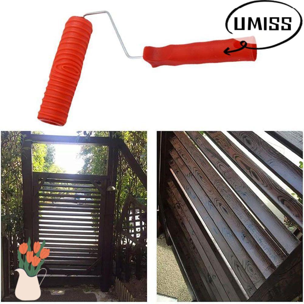 UMISS Wood Grain Paint Roller Wall Brush Arts DIY Paint Texture