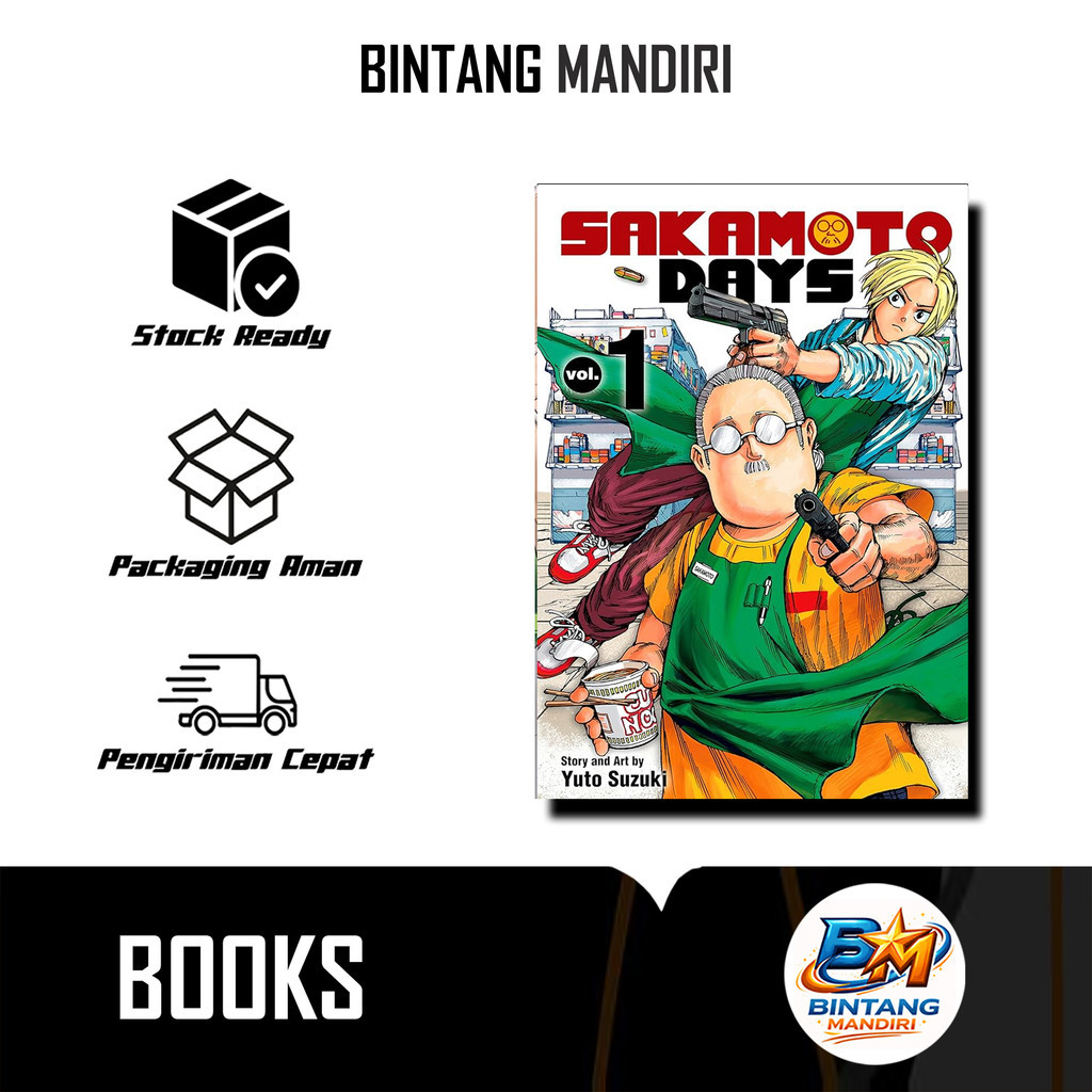 Sakamoto Days Manga Comic Vol. 1-19 โดย Yuto Suzuki อินโดนีเซีย - Bintang Mandiri