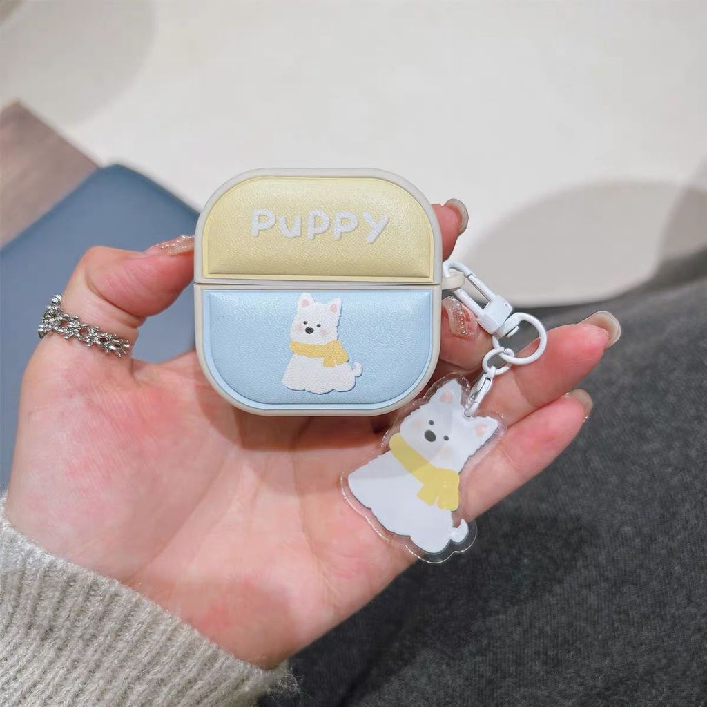 Puffy Puppy West Highland Leather Headphone Cover เข้ากันได้กับ Edifier Zero Air Anti Drop