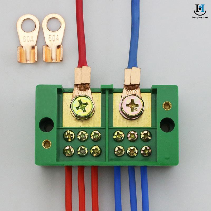 [GA] Wire Terminal Box Single Phase 2-IN 6/8-OUT FJ6/JHD ในครัวเรือน Wire Connector Terminal Blo [TH