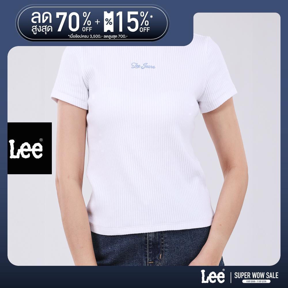 LEE เสื้อยืดแขนสั้นผู้หญิง Slim รุ่น LE S226WTSSN29 สีขาว