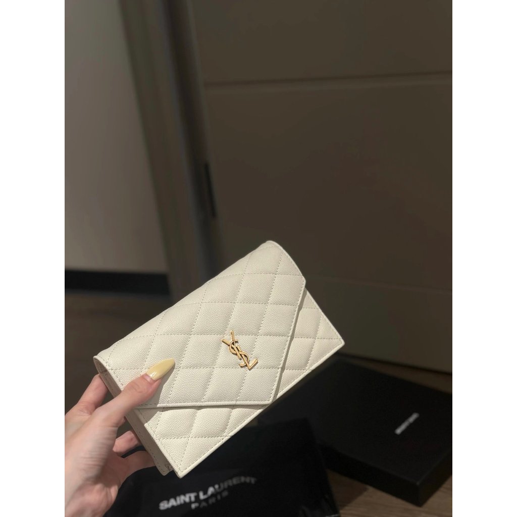 [Old Fairy] 26 รูปแบบกระเป๋าซองจดหมาย YSL Envelope Chain Bag Messenger Bag ysl Small Bagที่ถอดออกได้