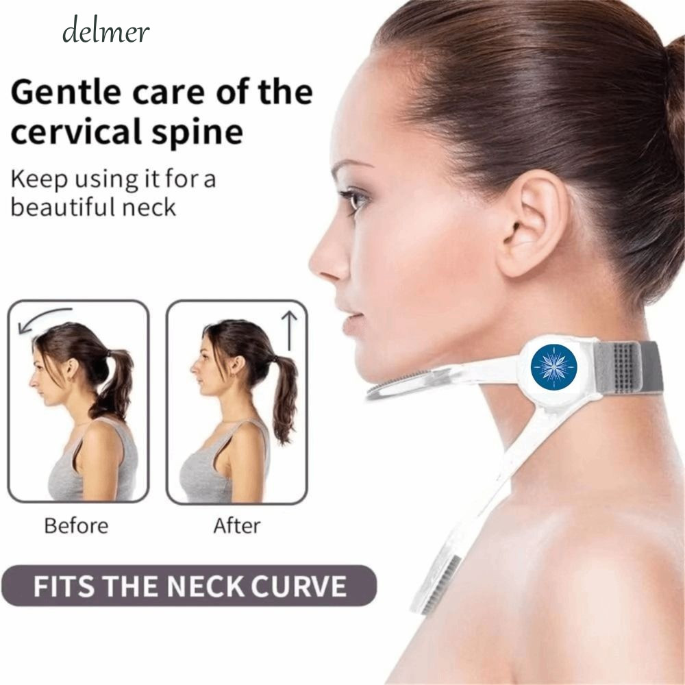 DELMER รั้งคอ,ซิลิโคน Chin Pad พับคอ Stretcher, คอแก้ไขปรับ TPU คอปากมดลูก Home