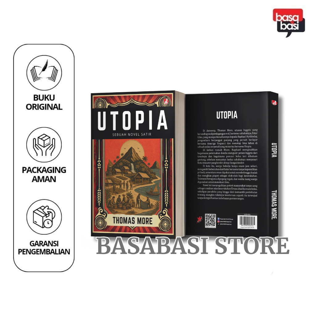 หนังสือ Utopia: A Satir Novel - Thomas More - DIVA Press - Basabasi