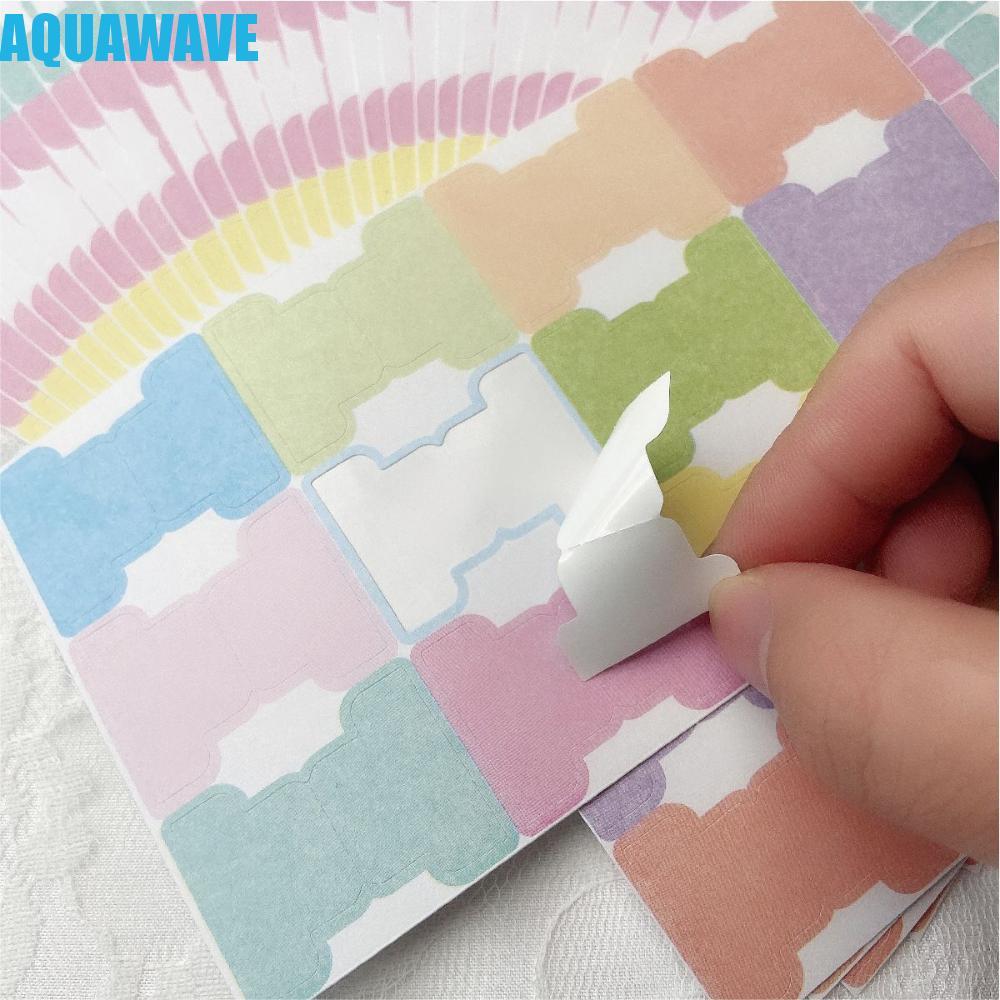 AQUAWAVE Index Tab Flags ส่วนบุคคล Multicolor Planner โน้ตบุ๊คสํานักงานเครื่องเขียน Repositionable B