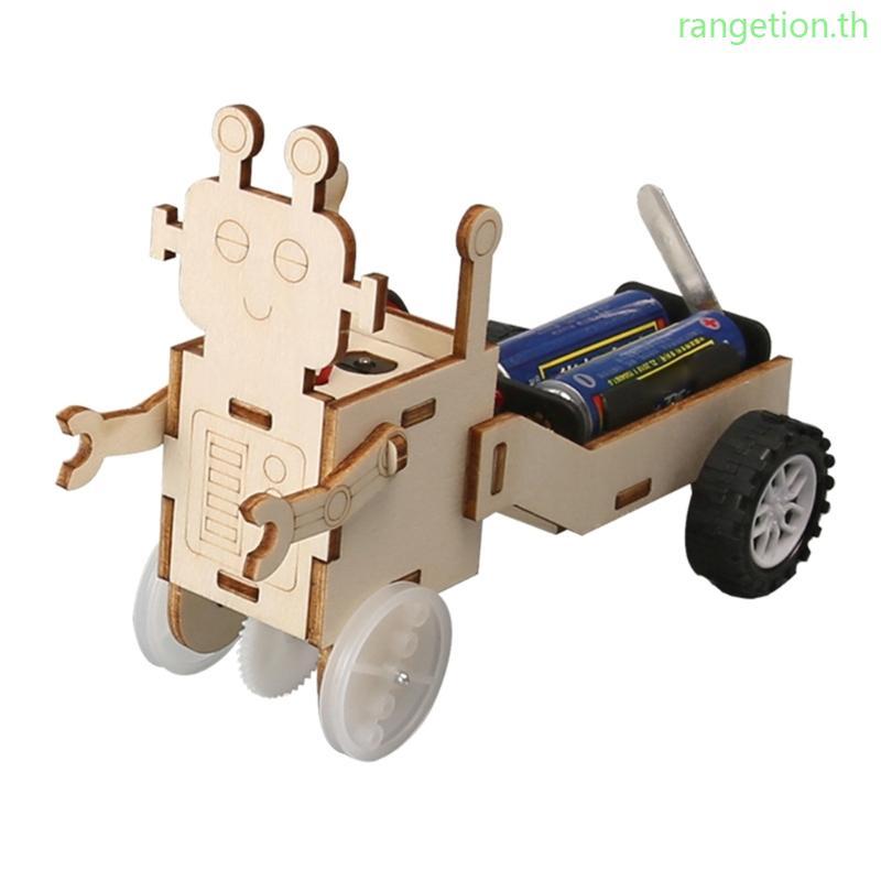 RAN STEM การเรียนรู้ Oaken ฟิสิกส์หัตถกรรมชุดชุดอาคารรถสําหรับเด็กการศึกษาการทดลองวิทยาศาสตร์ของเล่น
