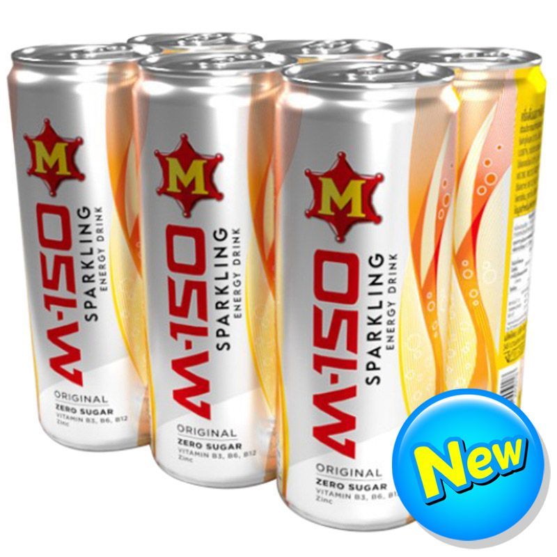 เอ็ม150สปาร์คกลิ้งรสออริจินัล 245มล. แพค 6 M150 Sparkling Original 245ml. Pack 6