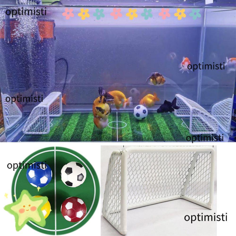 OPTIMISTI Football Field ทนต่อการสึกหรอ Aquarium Football Goal Frame Toy Table Football