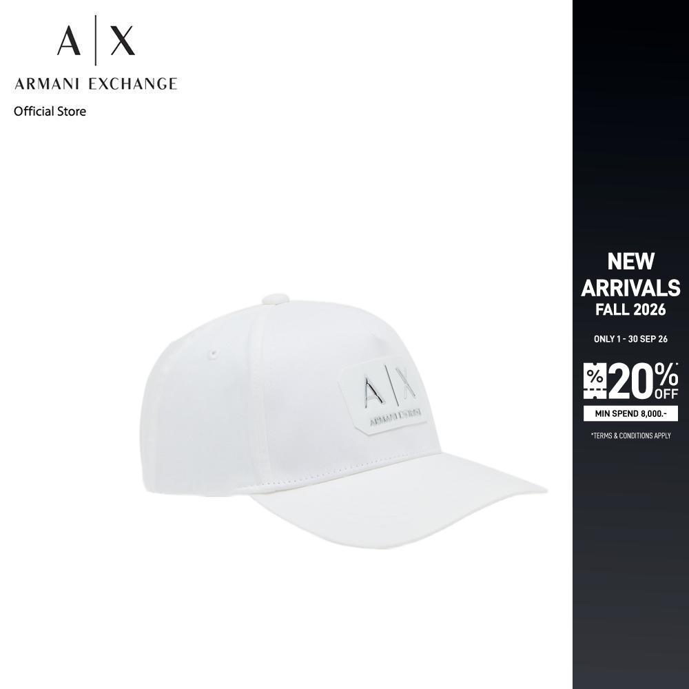 Armani Exchange หมวกแก็ปผู้ชาย รุ่น XM002224-AF15502-U0009 สีขาว