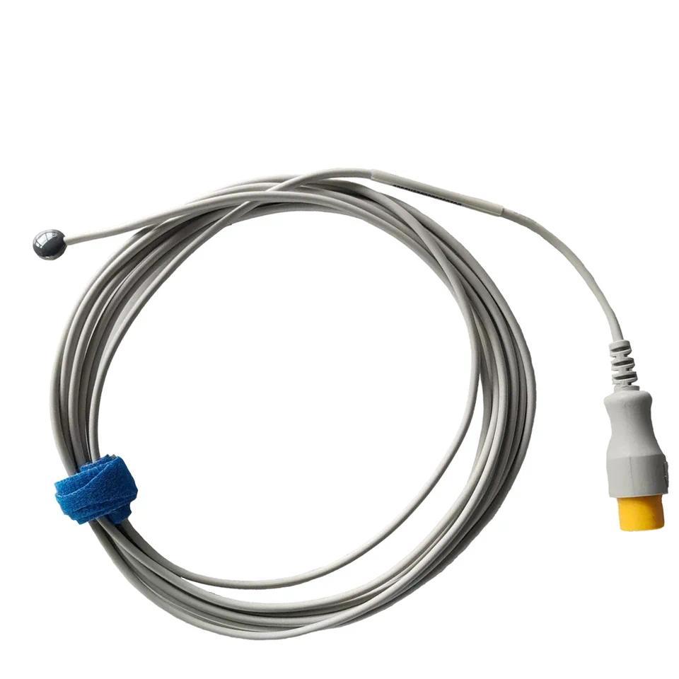 หวู่ฮั่น Zoncare PM7000/7000C ECG Monitor ผู้ใหญ่อุณหภูมิพื้นผิว Sensor Probe 3-Pin