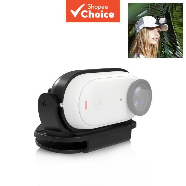 กล้องขาตั้งกล้องสําหรับ Insta360 GO3 Go 3S สําหรับ PULUZ คลิปง่ายหมวกคลิป Quick Release Clamp กรอบคงที่สีดํา