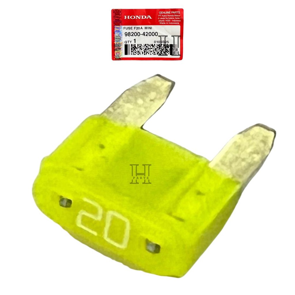 MINI FUSE FUSE MINI FUSE F20A CB CBR 150 SONIC SUPRA GTR CRF VERZA 98200-42000 AM HGP