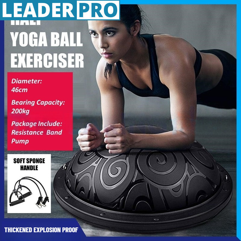 ครัวเรือน Balance การฝึกอบรม NonSlip Bosu Ball ฟิตเนสการออกกําลังกาย Ball หนาป้องกันการระเบิดครึ่งโย