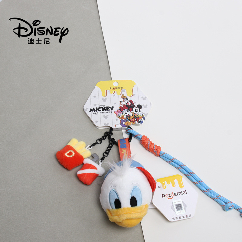 พวงกุญแจตุ๊กตา Mickey, Minnie, Donald Duck และ Goofy ขนาดเล็ก