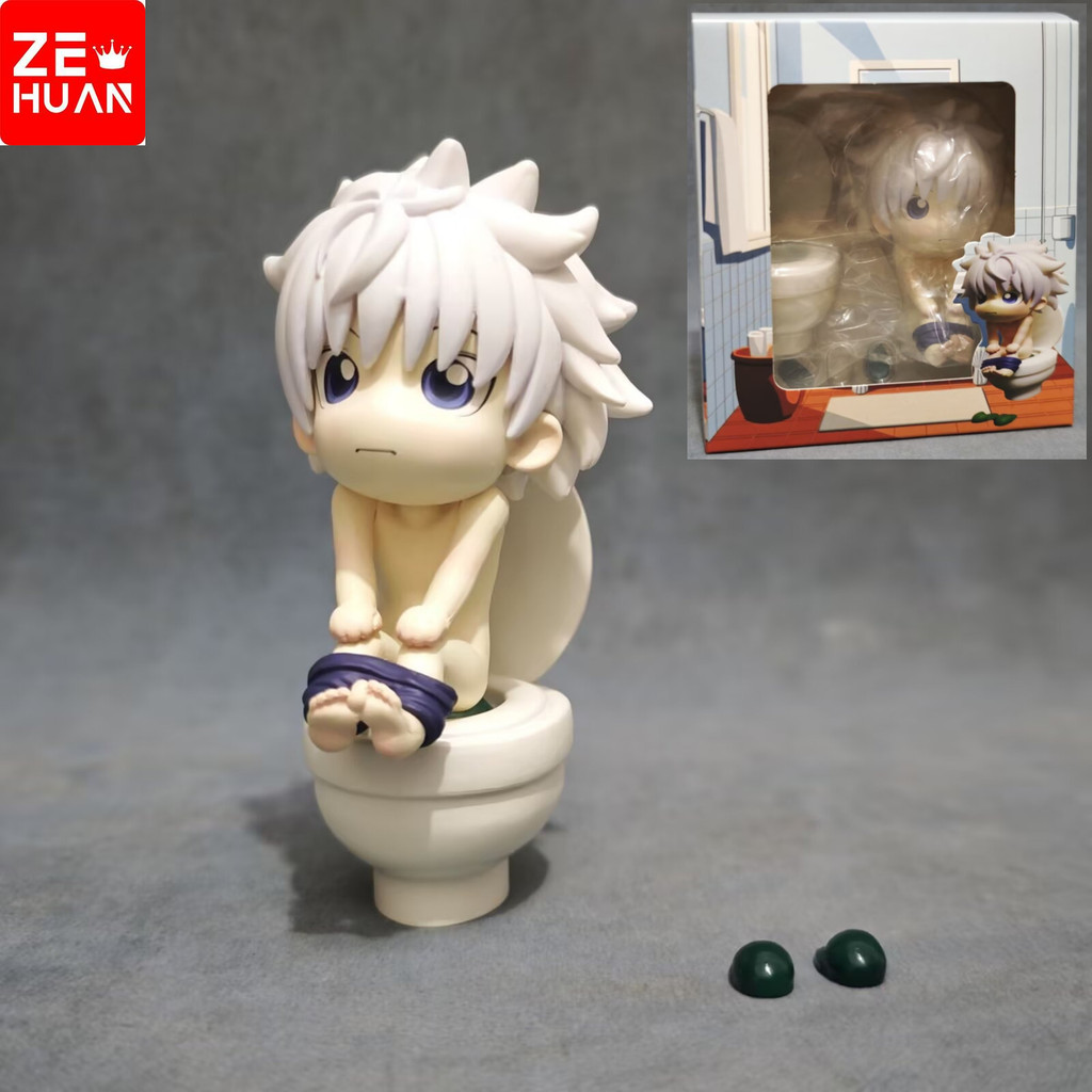 12 ซม. HUNTERHUNTER Killua Zoldyck สําหรับ toileting รุ่น Action Figure ของเล่นของขวัญ