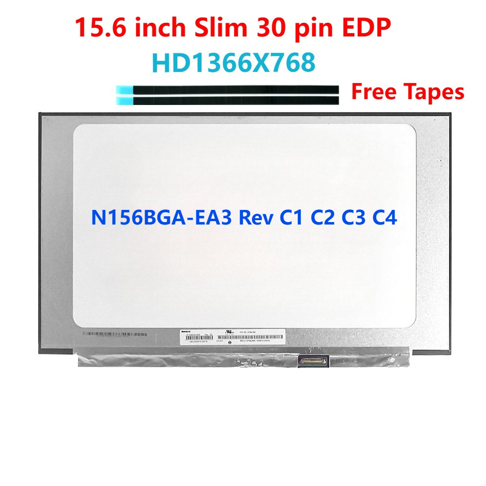 15.6 "WXGA HD 1366x768 Slim 30pin N156BGA-EA3 Rev C1 C2 C3 C4
