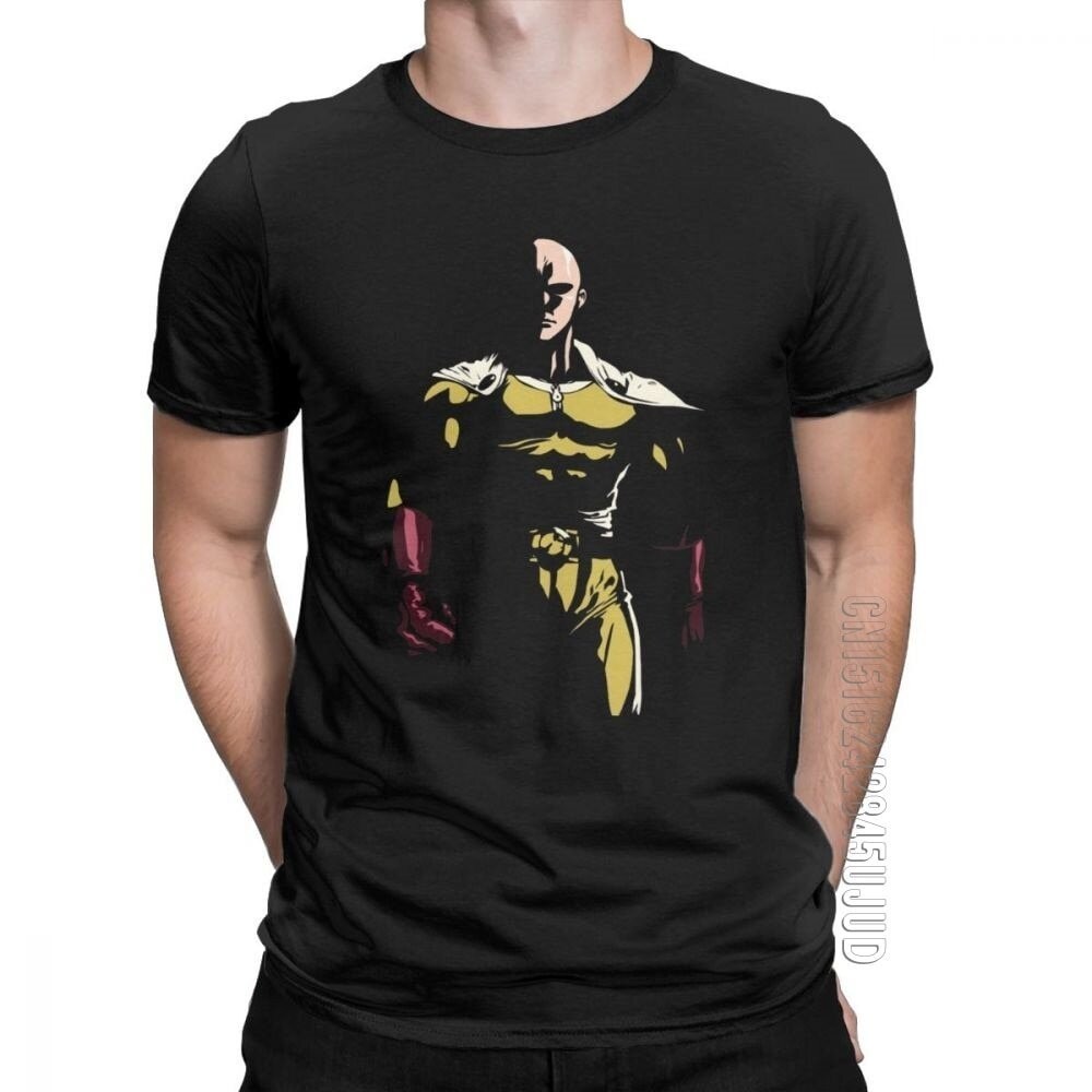 Spot goods One Punch Man เสื้อยืดผู้ชายไซตามะ Opm Oppai อะนิเมะมังงะผ้าฝ้ายแท้ชาย Tees Crewneck Cami