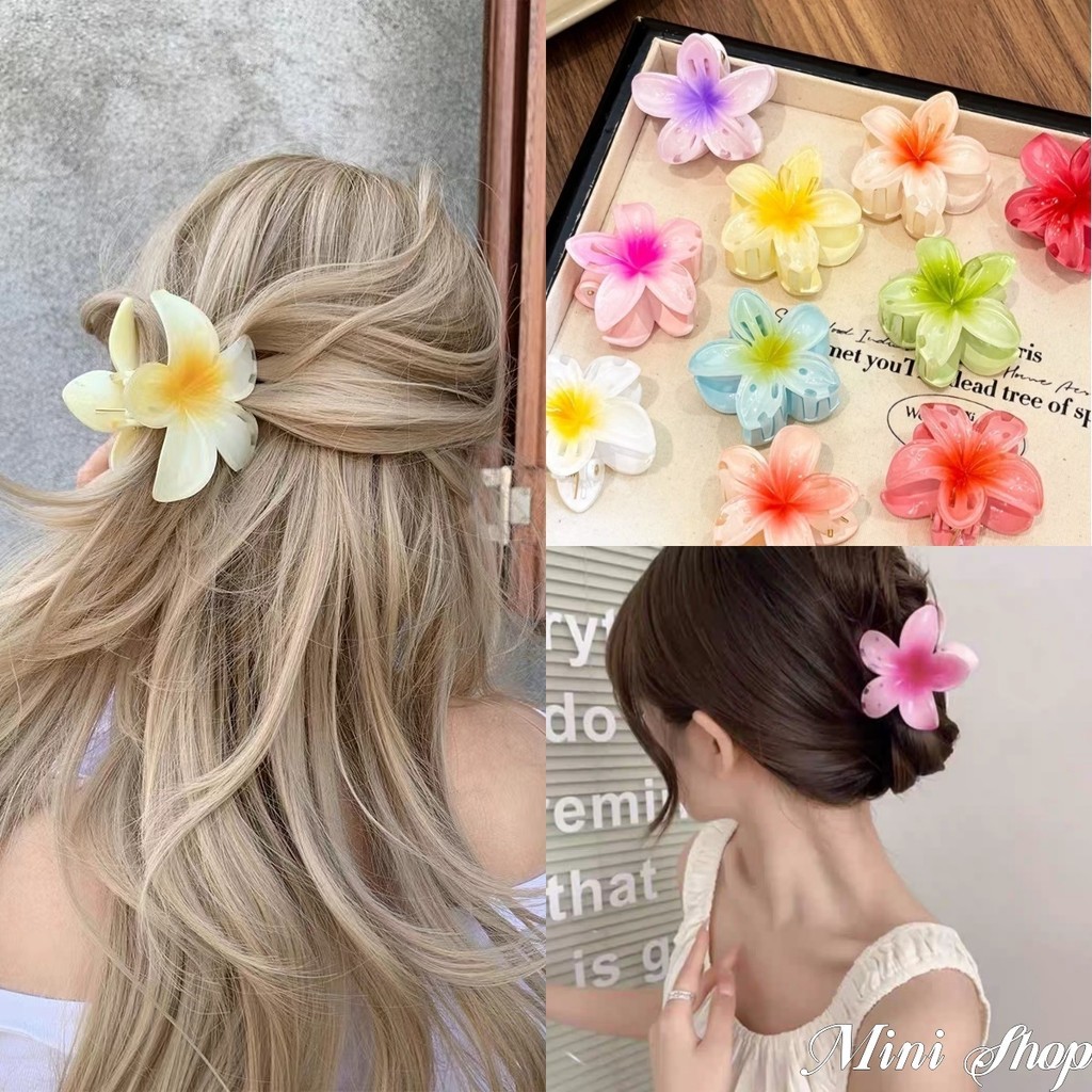 Mini shop🌸พร้อมส่ง🌸กิ๊บติดผม กิ๊บหนีบผม ลายดอกไม้ สไตล์ฮาวาย ยุโรป และอเมริกา เครื่องประดับผม (TM-3/TM-7)