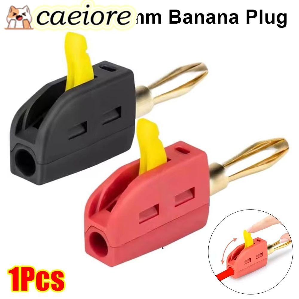 CAEIORE 1 ชิ้น Quick Connect Banana Jack, High Current 32A ทองเหลือง Banana Plug, ทนทาน Solderless 4
