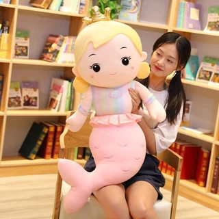 Oldlaiben 75/40cm ตุ๊กตานางเงือก ตุ๊กตาเด็กเจ้าหญิง นางเงือกน่ารักๆ ของเล่นตุ๊กตา ของเล่นเด็ก