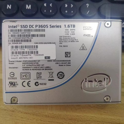 Intel DC P3605 Series 1.6 TB Solid State Drive MLC PCIe NVMe U.2 2.5 นิ้ว Solid State Drive 1.6 T SS