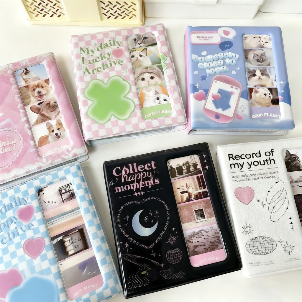 อัลบั้มรวบรวมหนังสือ Kobuk Photo Strip Binder เกาหลีบุ๊คมาร์ค Photo Studio Photo Strip คอลเลกชันการเ