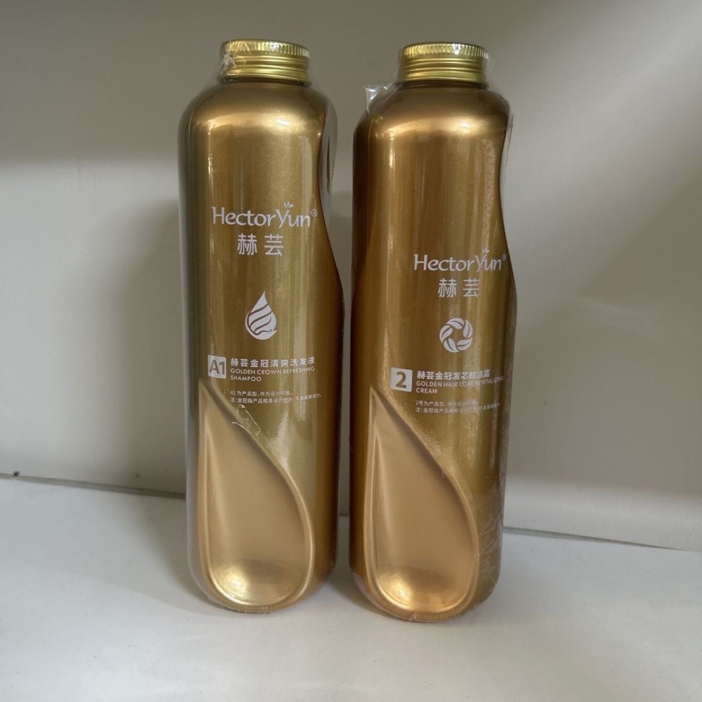 ครีมนวดผมแชมพู He Yun Golden Crown No. A12 Refreshing Shampoo Hair Core Revitalizing Cream 600ml Sof