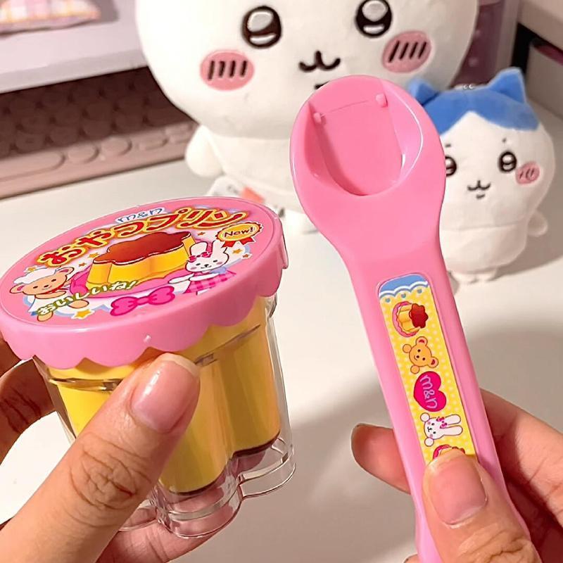 ของขวัญของเล่นพุดดิ้งสำหรับเด็ก - ชุดให้อาหารสตรอเบอร์รี่ ของเล่นบทบาทปลอดภัย ดีไซน์ญี่ปุ่นน่ารัก