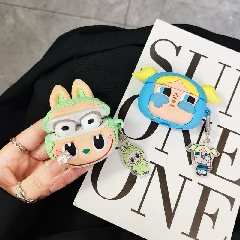 พร้อมส่งจากไทย เคสหูฟัง3D เคสซิลิโคน สำหรับ AirpodsPro Airpods1/2 TWS i9s/i11/i12/i13(ใช้ด้วยกัน) ge