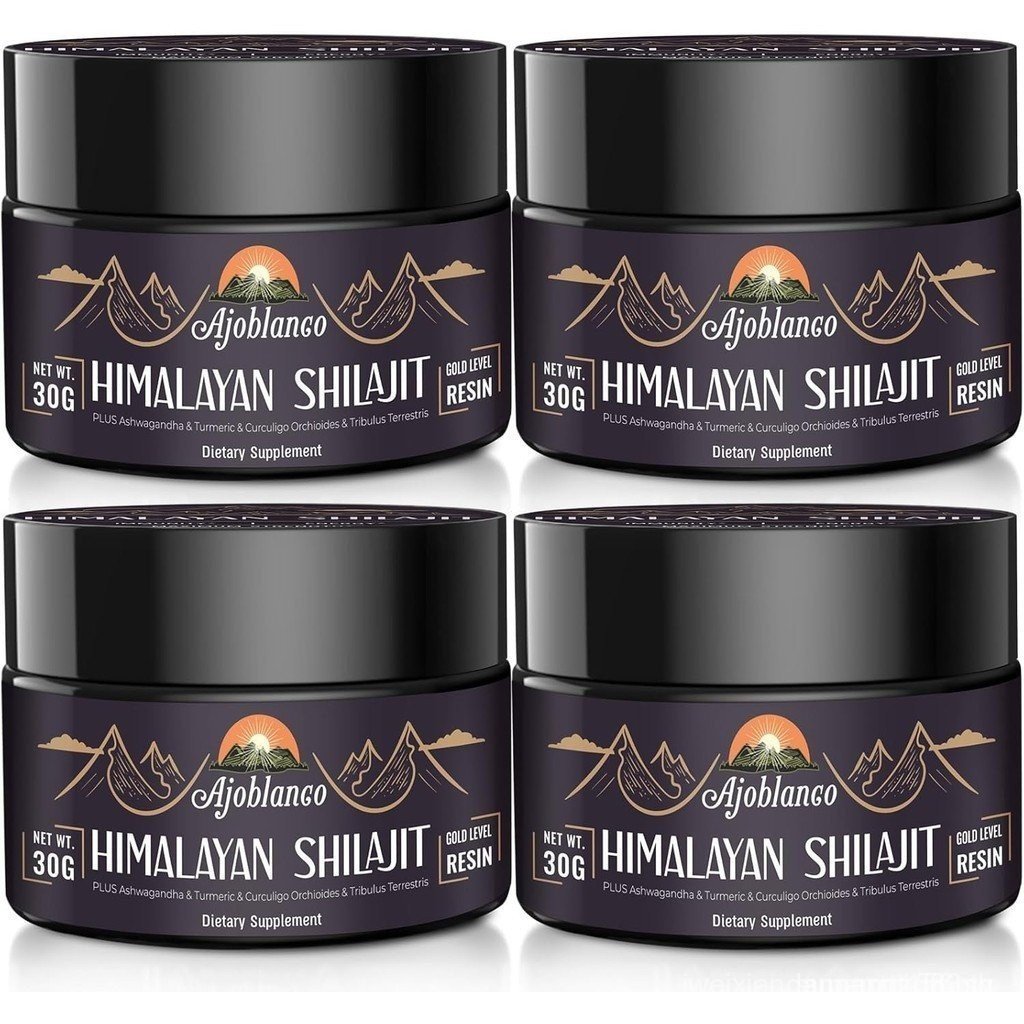 Ajoblanco 600mg Shilajit Pure Himalayan Organic Shilajit Resin - Himalayan Shilajit Resin with Organ