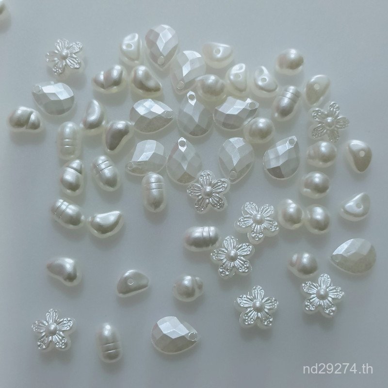 สร้อยคอน่ารักสำหรับการทำเอง สไตล์Pearl Acrylic พร้อมอุปกรณ์เสริมอย่างต่างหู