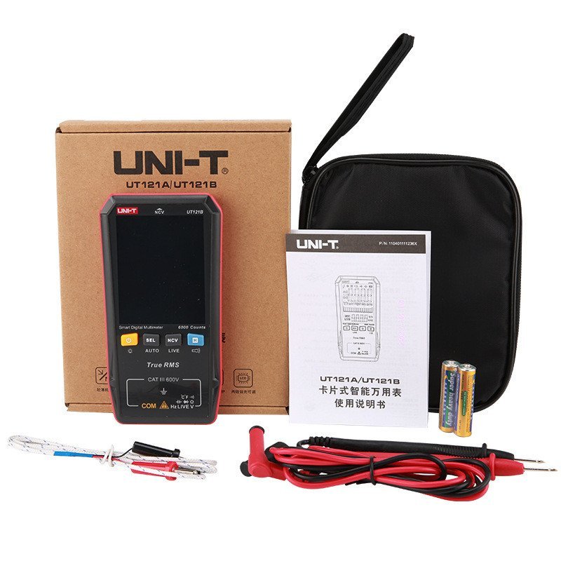 สมาร์ทช่างไฟฟ้า UT121B ประเภทการ์ด Burn-Proof มัลติมิเตอร์ดิจิตอล UT122UT121A ความแม่นยําสูง/ 86BO