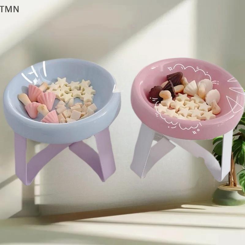 [TMN] ใหม่ป้องกันกระดูกสันหลังชามสัตว์เลี้ยงเท้าสูงป้องกันคอชามแมวพร้อมขาตั้งชามอาหารสัตว์เลี้ยงอุปก
