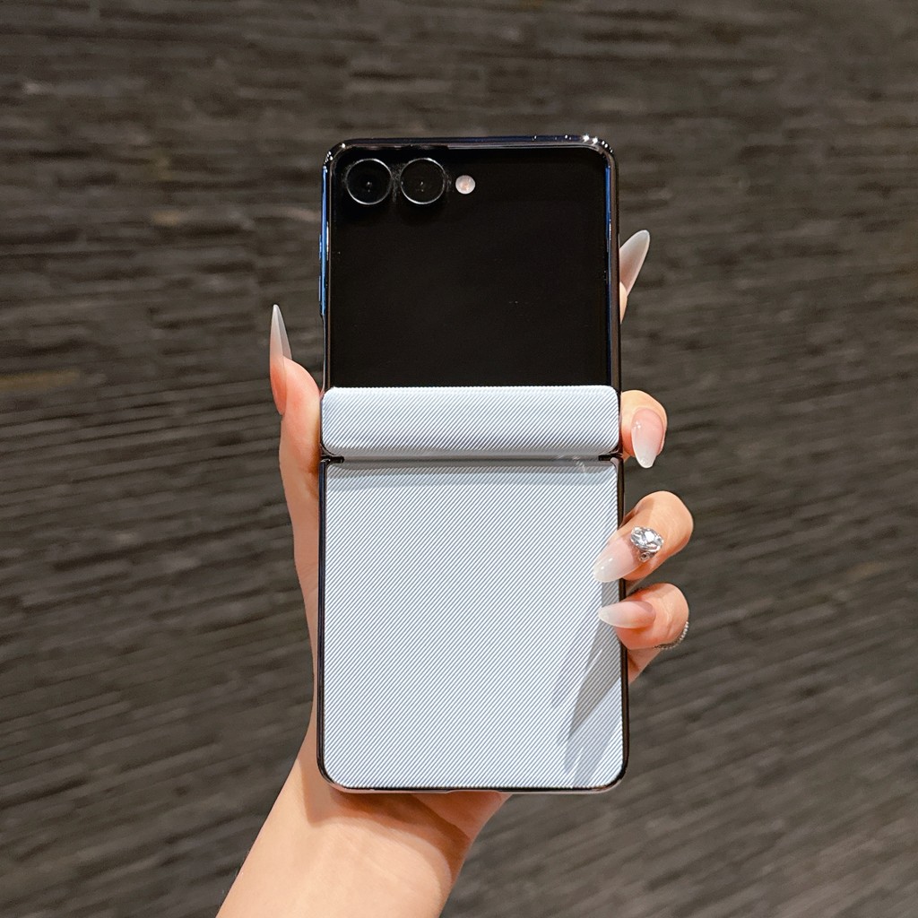 เหมาะสําหรับ Samsung flp7 เคสโทรศัพท์ประณีต Fine-Grain Central Axis Shock-proof เคสป้องกัน Samsung f