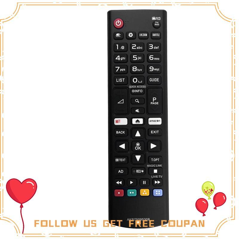 เปลี่ยน AKB75095308 รีโมทสําหรับ LED LCD TV 32LJ610V 43UJ634V 49UJ634V 55UJ634V 65UJ634V 43UJ6309 49