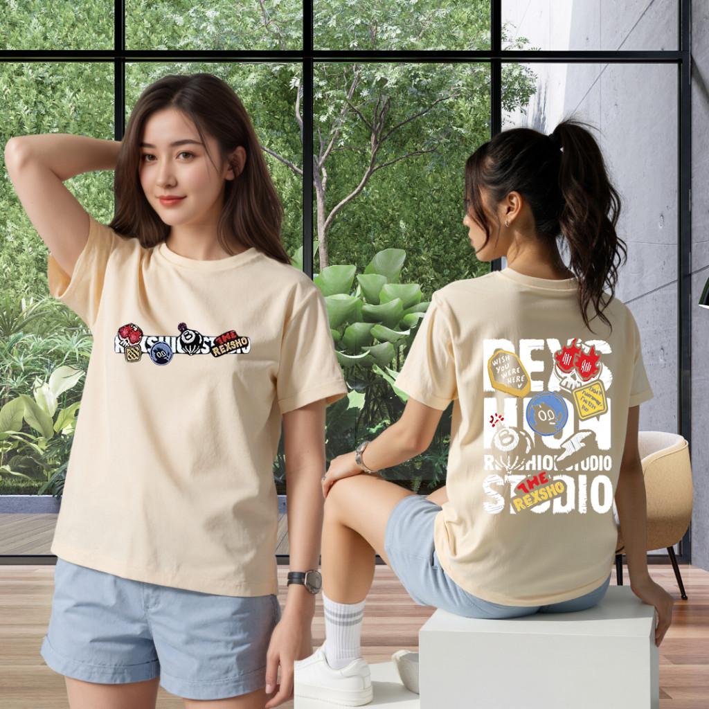 K-TEE เสื้อยืดแฟชั่นใหม่ เสื้อยืดวินเทจลายเท่ๆเนื้อผ้านิ่ม ใส่สบายไม่ร้อน ผู้หญิงผู้ชายใส่ได้ ใส่ได้ทุกฤดูกาลB0004AB