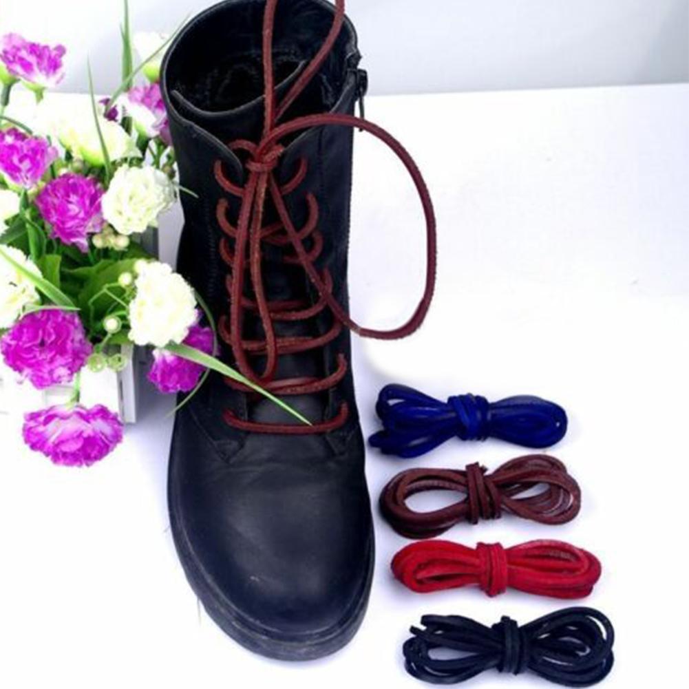 เชือกผูกรองเท้าหนัง.Rawhide ขนาด 120 ซม. ทนทาน ใช้งานได้หลากหลายแบบ R6f8