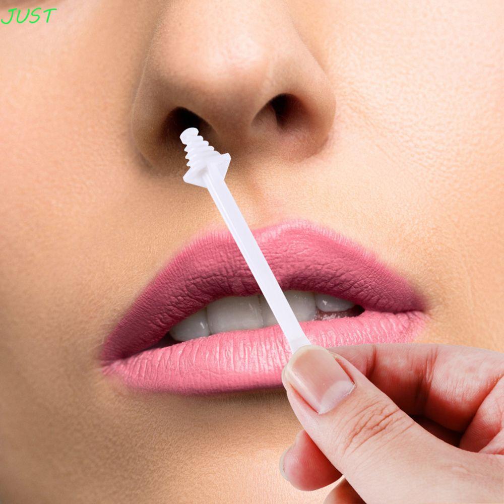 JUST Nose Wax Applicator Sticks ผู้ชายกําจัดขนจมูก Nostrail ทําความสะอาดจมูก PP Wax Sticks Applicato