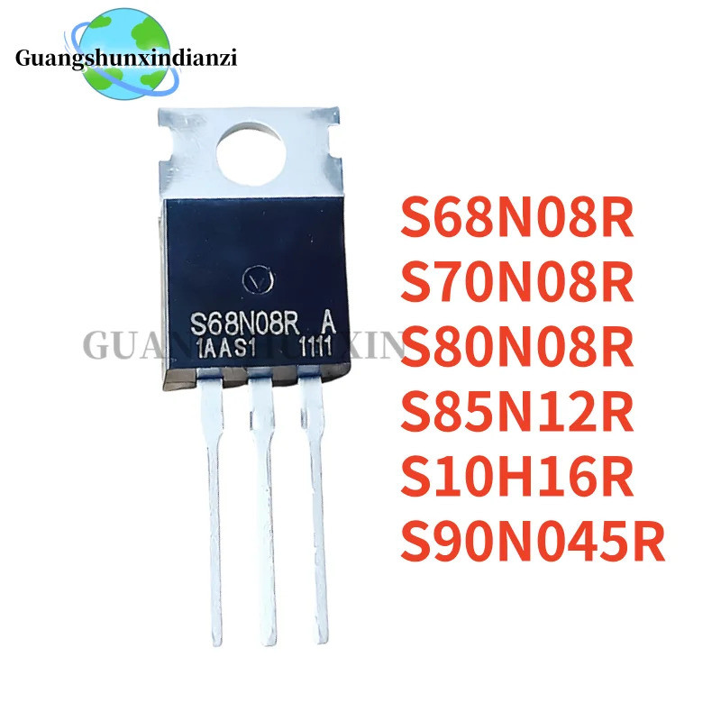 5PCS S68N08R S70N08R S80N08R S85N12R S90N045R S10H16R TO-220 Field effect ทรานซิสเตอร์