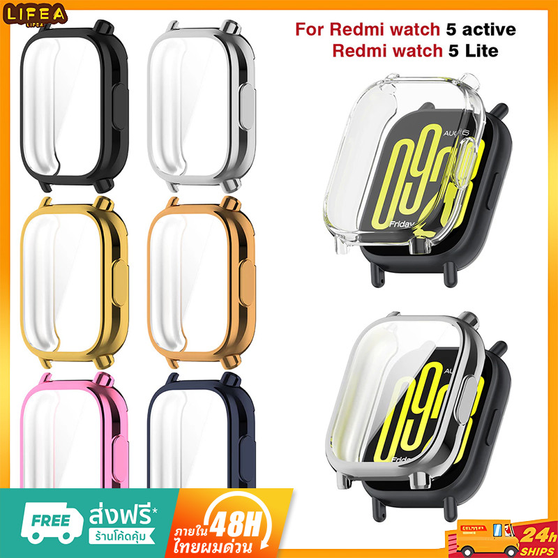 เคสtpuสําหรับredmi Watch 5 Active / Watch5 lite Soft Electroplatedนาฬิกาป้องกันหน้าจอกรอบคลุมทั้งหมด