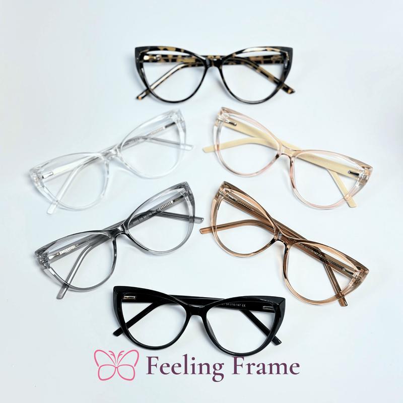 (ซื้อ 1 แถม 1) ผู้หญิง CAT EYE DIAMOND STURDY แว่นตาพลาสติก FRAME YEMA SERIES แว่นตา