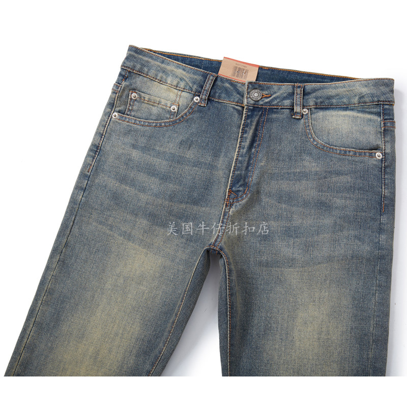 Levis 511 กางเกงยีนส์ผู้ชายทรงตรงสแลตฟิต สะดวกสบายสำหรับฤดูใบไม้ผลิและฤดูร้อน ระดับกลางเอว สไตล์เรโท