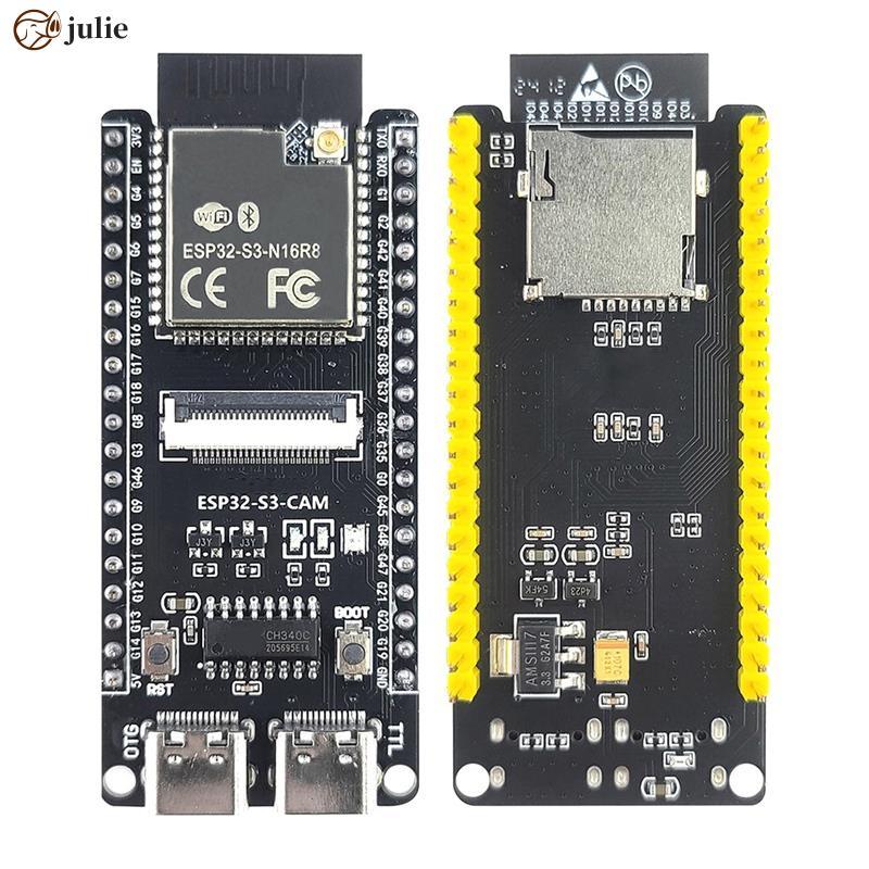 2 ชิ้น ESP32 S3 บอร์ดพัฒนา 2.4G โมดูลสําหรับกล้องโมดูล OV2640 8MB PSRAM 16MB แฟลช ESP32 S3 N16R8 CAM