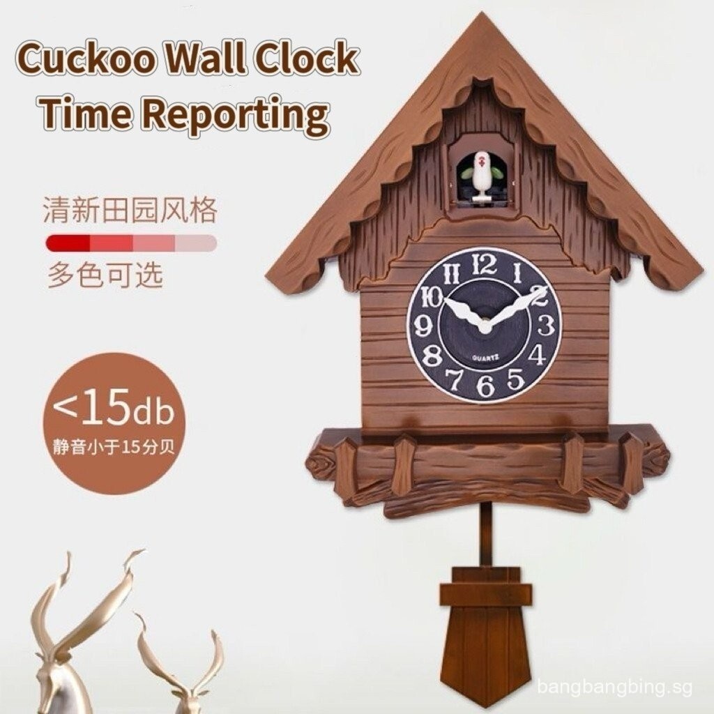 Time Reporting Creative Fashion Birds Chirp Clock Cuckoo Bird Children's Clock Modern Minimalist Liv