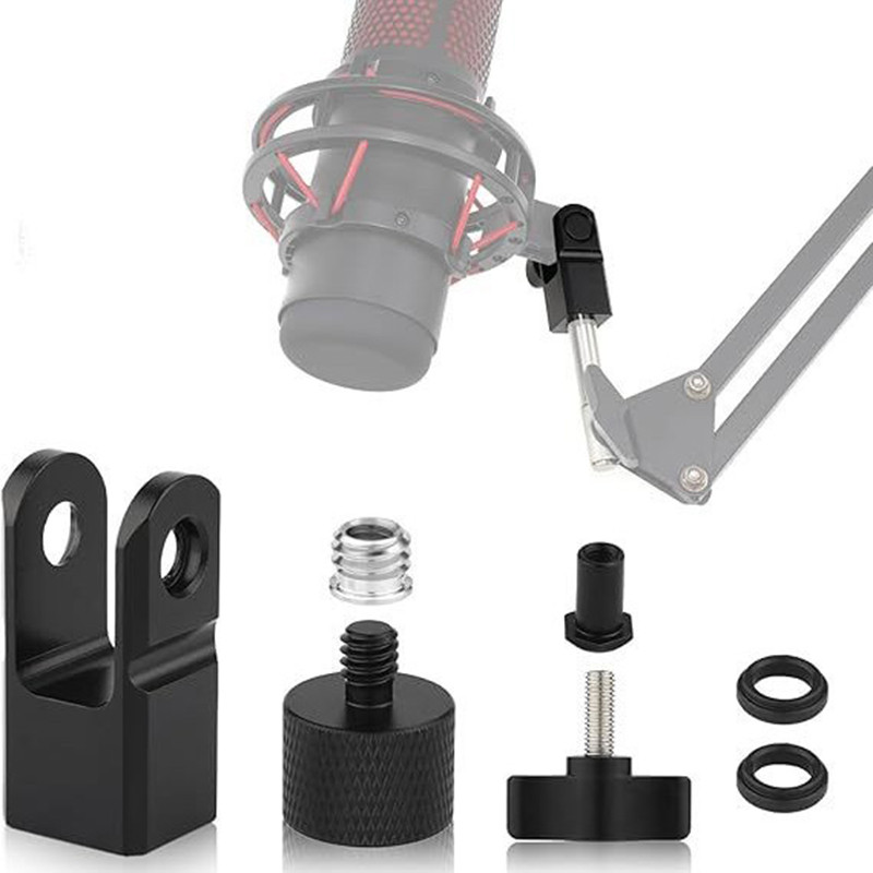 ไมโครโฟนอะแดปเตอร์สําหรับ Hyperx Quadcast พร้อมอะแดปเตอร์สกรู 1/4 "หรือ 1/4 ", ทํางานร่วมกับ HyperX 