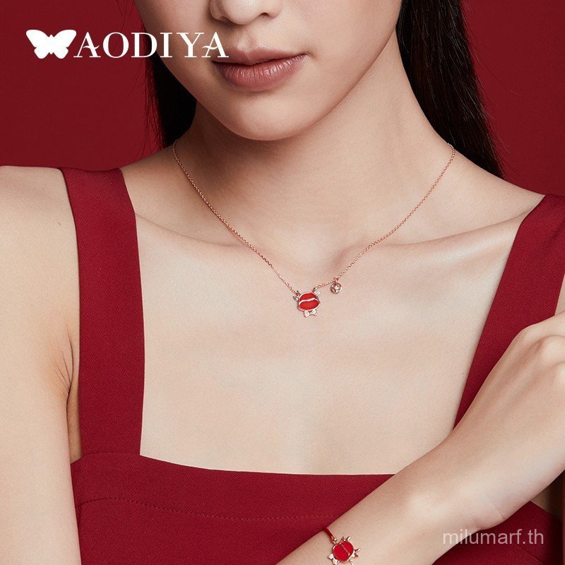 สร้อยคอ Swarovski สำหรับผู้หญิง ออกแบบหรูหรา สีเงินสเตอร์ลิง พร้อมแสงระยิบระยับ TGF2